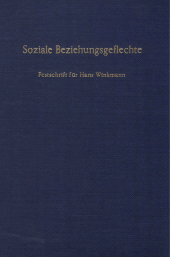 E-book, Soziale Beziehungsgeflechte. : Festschrift für Hans Winkmann zum 65. Geburtstag., Duncker & Humblot