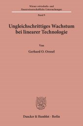 E-book, Ungleichschrittiges Wachstum bei linearer Technologie., Duncker & Humblot
