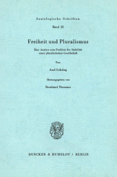 E-book, Freiheit und Pluralismus. : Eine Analyse zum Problem der Stabilität einer pluralistischen Gesellschaft. Hrsg. von B. Niemann., Duncker & Humblot