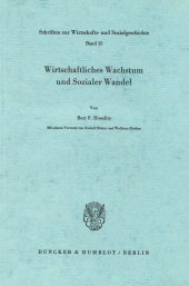 eBook, Wirtschaftliches Wachstum und Sozialer Wandel. : Mit einem Vorwort von Rudolf Braun - Wolfram Fischer., Duncker & Humblot