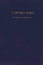 E-book, Soziale Verantwortung. : Festschrift für Goetz Briefs zum 80. Geburtstag., Duncker & Humblot