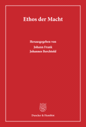 E-book, Ethos der Macht, Duncker & Humblot