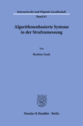 E-book, Algorithmenbasierte Systeme in der Strafzumessung, Duncker & Humblot