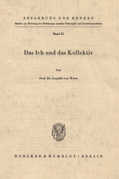 E-book, Das Ich und das Kollektiv., Duncker & Humblot
