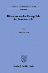 E-book, Dimensionen der Treuepflicht im Beamtenrecht, Duncker & Humblot