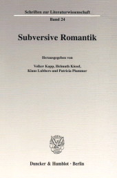 E-book, Subversive Romantik., Duncker & Humblot