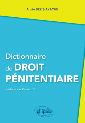 E-book, Dictionnaire de Droit pénitentiaire, Édition Marketing Ellipses