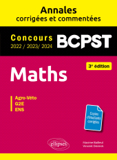 E-book, Maths BCPST - Annales corrigées et commentées 2022-2023-2024, Édition Marketing Ellipses