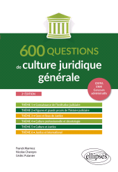eBook, 600 questions de culture juridique générale : A jour au 1er octobre 2024, Édition Marketing Ellipses