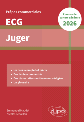E-book, Juger. Epreuve de culture générale. Prépas commerciales ECG 2026, Édition Marketing Ellipses