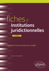 eBook, Fiches d'Institutions juridictionnelles, Édition Marketing Ellipses