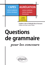 eBook, Questions de grammaire pour les concours, Édition Marketing Ellipses