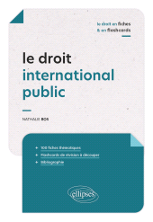eBook, Le droit international public en fiches et en flashcards, Édition Marketing Ellipses
