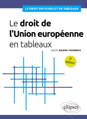 eBook, Le droit de l'Union européenne en tableaux : A jour au 15 janvier 2025, Édition Marketing Ellipses