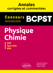 E-book, Physique-Chimie. BCPST. Annales corrigées et commentées. Concours 2023-2024-2025, Édition Marketing Ellipses