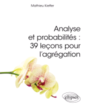E-book, Analyse et probabilités : 39 leçons pour l'agrégation, Édition Marketing Ellipses