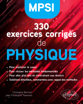 E-book, 330 exercices corrigés de Physique – MPSI, Édition Marketing Ellipses