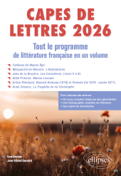 eBook, CAPES de Lettres 2026 - Tout le programme de littérature française en un volume, Édition Marketing Ellipses