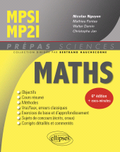 eBook, Mathématiques MPSI/MP2I, Édition Marketing Ellipses