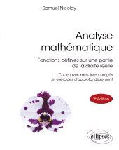 eBook, Analyse mathématique : Fonctions définies sur une partie de la droite réelle, Édition Marketing Ellipses