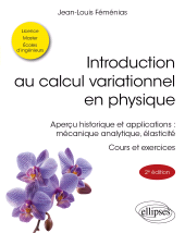 eBook, Introduction au calcul variationnel en physique : Aperçu historique et applications : mécanique analytique, élasticité - cours et exercices, Édition Marketing Ellipses