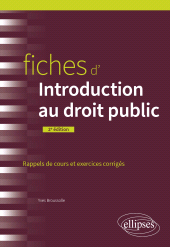 eBook, Fiches d'introduction au droit public, Édition Marketing Ellipses