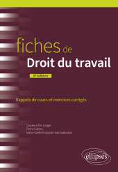 E-book, Fiches de Droit du travail, Édition Marketing Ellipses