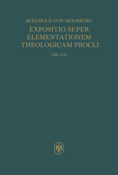 E-book, Expositio super Elementationem theologicam Procli. Propositiones 108-135, Felix Meiner Verlag