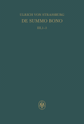 E-book, De summo bono. Liber III, Tractatus 1-3, Felix Meiner Verlag