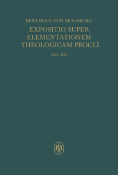 E-book, Expositio super Elementationem theologicam Procli. Propositiones 160-183, Felix Meiner Verlag