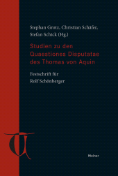 E-book, Studien zu den Quaestiones Disputatae des Thomas von Aquin : Festschrift für Rolf Schönberger, Felix Meiner Verlag