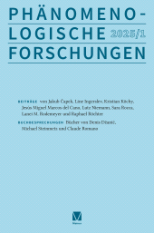 E-book, Phänomenologische Forschungen 2025-1, Felix Meiner Verlag
