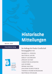E-book, Historische Mitteilungen 35 (2024) : Inflationen im 20. Jahrhundert. Ihre wirtschaftlichen, sozialen und politischen Folgen und Bedeutungen, Franz Steiner Verlag GmbH
