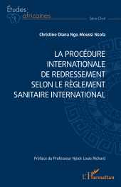 E-book, La procédure internationale de redressement selon le Règlement sanitaire international, L'Harmattan