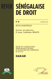 eBook, Revue Sénégalaise de Droit N° 40 Janvier 2025, L'Harmattan