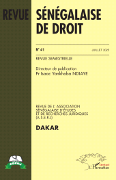 E-book, Revue sénégalaise de droit n° 41 Juillet 2025, L'Harmattan