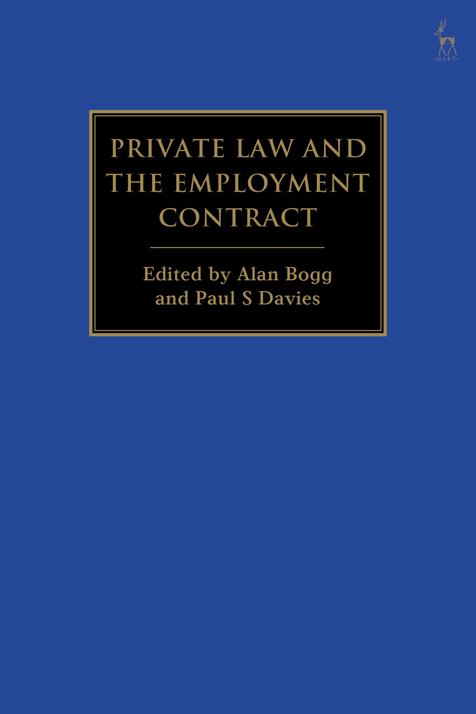 E-book, Private Law and the Employment Contract, Hart Publishing