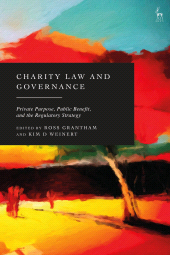 E-book, Charity Law and Governance : Private Purpose, Public Benefit, and the Regulatory Strategy, Hart Publishing