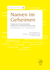 E-book, Namen im Geheimen : Erträge des XI. Internationalen Symposions Sondersprachenforschung Universität Siegen. 11. bis 12. September 2017, Helmut Buske Verlag