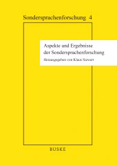 E-book, Aspekte und Ergebnisse der Sondersprachenforschung : II. Internationales Symposion 28. bis 31. Mai 1997 in Brüssel, Helmut Buske Verlag