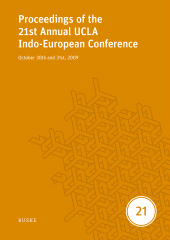 E-book, Proceedings of the 21st Annual UCLA Indo-European Conference : October 30th and 31st, 2009, Helmut Buske Verlag