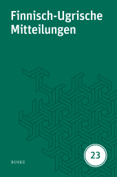eBook, Finnisch-Ugrische Mitteilungen Band 23, Helmut Buske Verlag