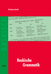 eBook, Baskische Grammatik, Bendel, Christiane, Helmut Buske Verlag