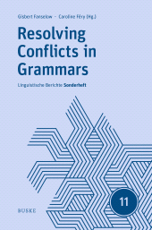 E-book, Resolving Conflicts in Grammars: Optimality Theory in Syntax, Morphology, and Phonology, Helmut Buske Verlag