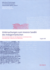 eBook, Untersuchungen zum inneren Sandhi des Indogermanischen : Der Zusammenstoß von Dentalplosiven im Indoiranischen, Germanischen, Italischen und Keltischen, Helmut Buske Verlag