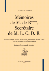 E-book, Mémoires de M. de B., Secrétaire de M. L. C. D. R. : Édition critique, Honoré Champion
