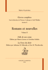 m, Œuvres complètes de Marie Krysinska : Folle de son corps : La Force du désir, Honoré Champion