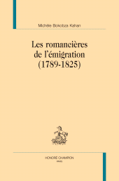 E-book, Les romancières de l'émigration, Honoré Champion