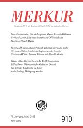 E-book, MERKUR 3/2025, Jg.79 : Nr. 910, Heft 03, März 2025, Klett-Cotta