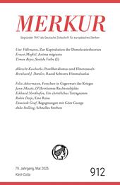 E-book, MERKUR 5/2025, Jg.79 : Nr. 912, Heft 05, Mai 2025, Klett-Cotta